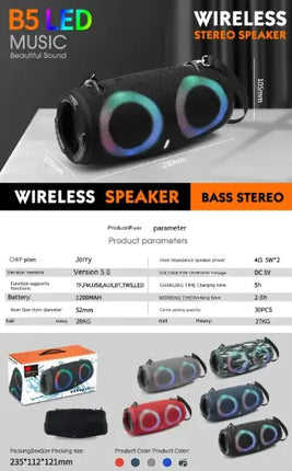 Wardrum Bluetooth Speaker With RGB