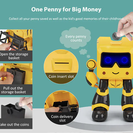Robot Piggy Bank Educational Toy