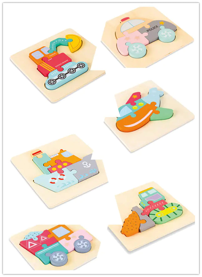 3D Cartoon Puzzle for Kids - Educational Toy